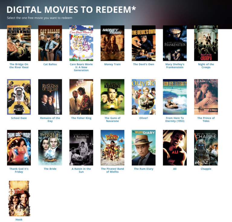 The Sony Rewards Program is Ending – Get a FREE Movie